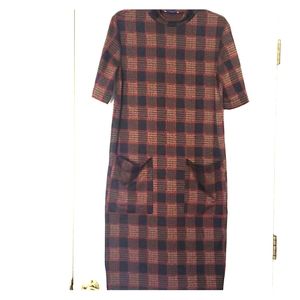Zara plaid dress